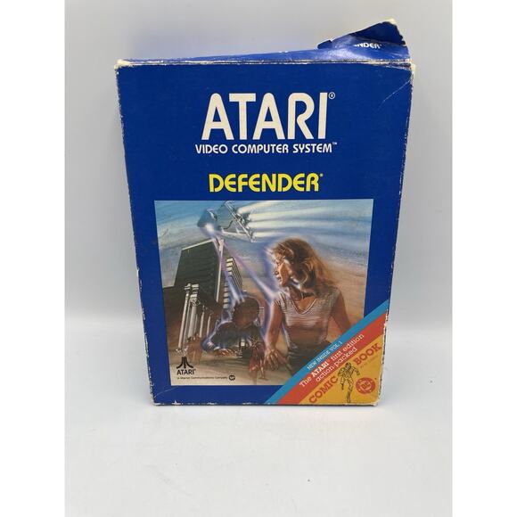 Defender Atari 2600 Video Game Cartridge 1981 CIB Complete In Box - Picture 2 of 9